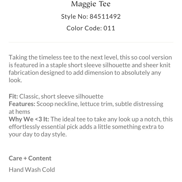 Free people Maggie Tee in White - Picture 5 of 6